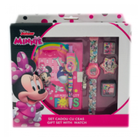 Set cadou cu ceas Minnie