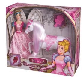 Papusa fashion doll Cenusareasa cu calut