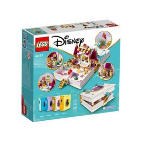 LEGO Disney. Aventura lui Ariel, Belle, Cenusareasa si Tiana din cartea de povesti 43193, 130 de piese