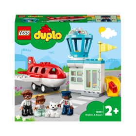 LEGO DUPLO Avion si aeroport 10961, 28 piese