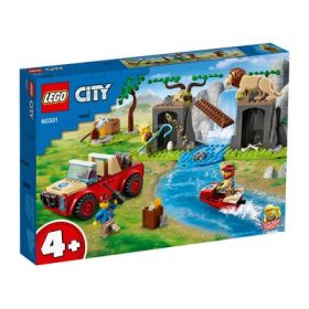 LEGO City. Masina de teren pentru salvarea animalelor salbatice 60301, 157 de piese