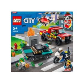 LEGO City. Stingere de incendiu si urmarire politista 60319, 295 de piese