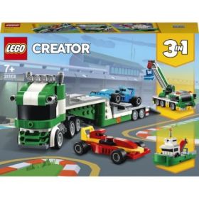 LEGO Creator 3 in 1 Transportor de masini de curse 31113, 328 piese