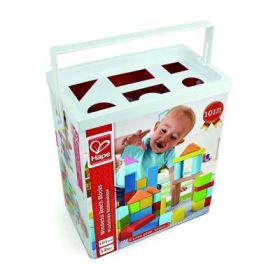 Set cuburi de lemn, 101 piese, HAPE