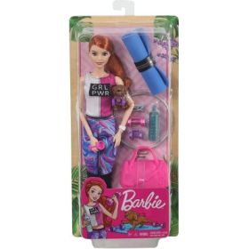 Set de joaca Barbie. La sala de sport, cu accesorii wellness, Barbie