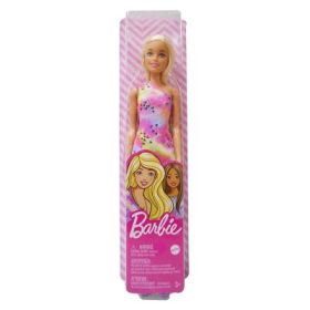 Papusa Barbie blonda cu rochita inflorata, Barbie