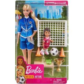 Papusa blonda Antrenor de fotbal, Barbie