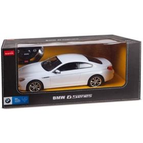 Masina cu telecomanda BMW Seria 6 alb cu scara 1 la 14, Rastar