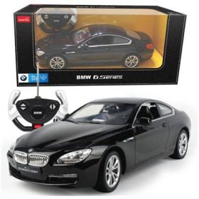 Masina cu telecomanda BMW Seria 6 negru cu scara 1 la 14, Rastar