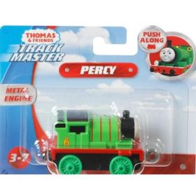 Locomotiva de impins Trackmaster Percy cu pete colorate, Thomas &amp; Friends