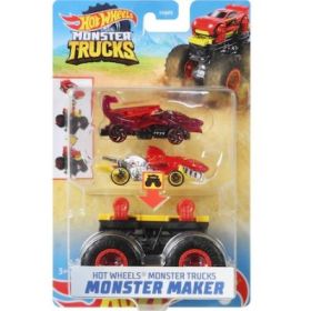 Set 2 masinute Monster Maker rosu, Hot Wheels