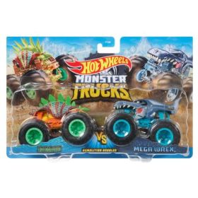 Set Monster Truck 2 masini Motosaurus si Mega Wrex, Hot Wheels