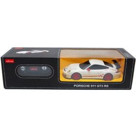 Masina cu telecomanda Porsche 911 GT3 RS alb cu scara 1 la 24, Rastar