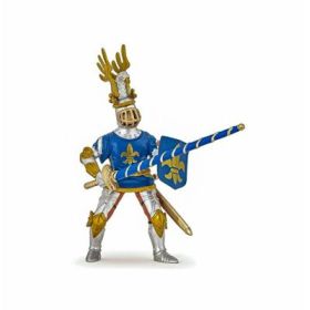 Figurina Cavaler Crin albastru, Papo
