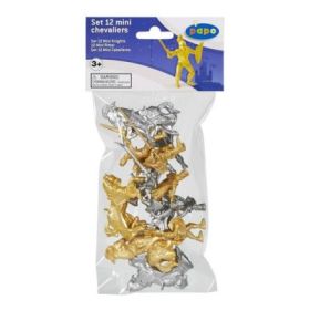 Set figurine mini Cavaleri, 12 piese, Papo