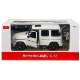 Masina cu telecomanda Mercedes-Benz G63 alb, scara 1: 14, Rastar