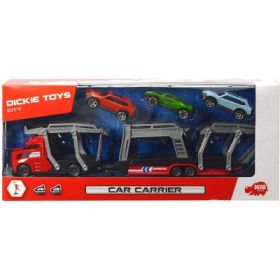 Set cu 3 masinute metalice-rosu, Dickie