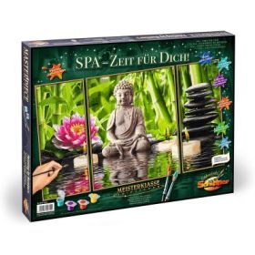 Kit pictura 3 tablouri pe numere Spa timp pentru tine, Schipper