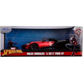 Masina metalica Spider-man Ford GT 2017 Miles Morales, JadaToys