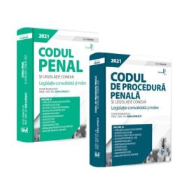 Pachet format din 2 titluri Codul penal si legislatie conexa 2021, Codul de procedura penala si legislatie conexa 2021 - Dan Lupascu
