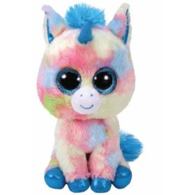 Jucarie de plus Blitz, unicorn albastru, 15 cm, TY Plus