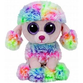 Jucarie de plus, 15 cm, Boos Poofie Pudel Multicolor, TY