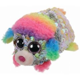 Jucarie de plus, Teeny Tys Floral Pudel, cu paiete, 10 cm, TY