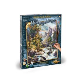 Kit pictura pe numere, priveliste montana, Schipper