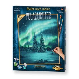 Kit pictura pe numere, lumini polare, Schipper