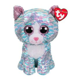 Pisicuta Whimsky cu Paiete, din plus 42 cm, Boos, TY