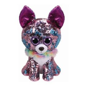 Catel Chihuahua cu paiete, din plus 42 cm, Boos, TY