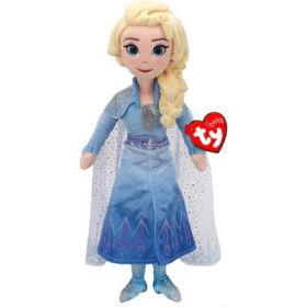 Papusa din Plus Frozen 2, Printesa Elsa, 40 cm, cu Sunete, TY