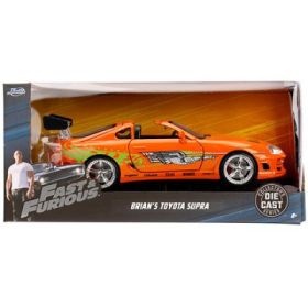 Masinuta metalica Fast and Furious cu telecomanda RC Brian's Toyota, JadaToys
