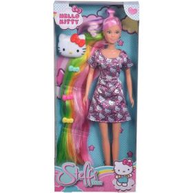 Papusa Steffi Hello Kitty cu par curcubeu