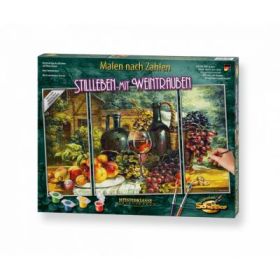 Kit pictura Schipper pe numere, Natura moarta cu struguri, 3 tablouri, Schipper