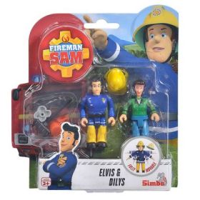 Set figurine Elvis si Dilys, Pompierul Sam