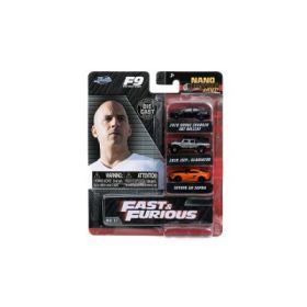 Set Fast and Furious 3 nano masini metalice, JadaToys