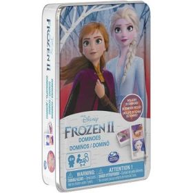 Joc Domino Frozen 2, in cutie de metal, Spin Master