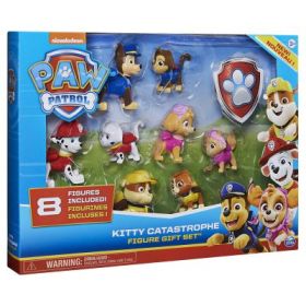 Patrula Catelusilor, set 8 figurine pisicutele nazdravane
