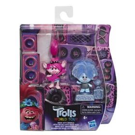Set 2 figurine rock city bobble, Trolls