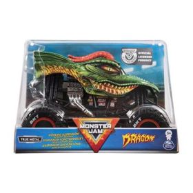 Monster Jam, macheta metalica scara 1: 24 Dragon, Spin Master