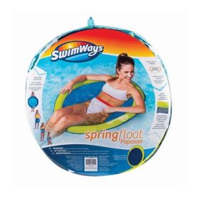 Scaun plutitor Spring Float Papasan, verde cu galben, Swimways