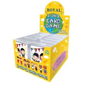 Joc de societate, carti de joc Royal din plastic educative 3 in 1 invata despre tarile Europei, As games