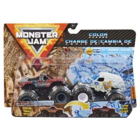 Monster Jam Set 2 Masinute Northern Nightmare si Yeti Color Change