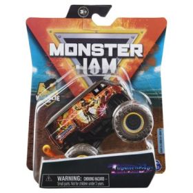 Monster Jam Masinuta Metalica Thunder Bus scara 1: 64