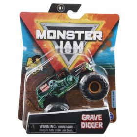 Monster Jam Masinuta metalica Grave Digger Negru scara 1: 64