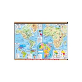 Harta de perete continentele extraeuropene