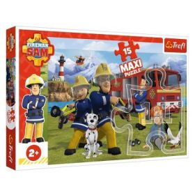 Puzzle pompierul Sam in actiune, 15 piese