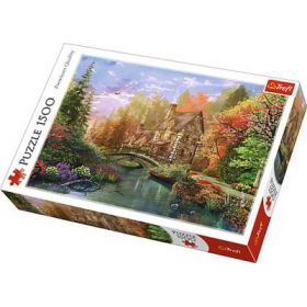 Puzzle casuta de langa lac 1500 piese
