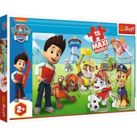 Puzzle Patrula Catelusilor in actiune 15 piese